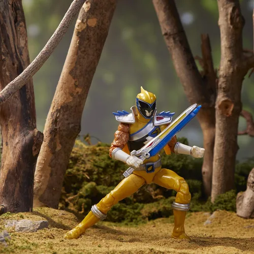 Miniatura 2 de Power Rangers Lightning Collection - Figura de acción coleccionable de Dino Charge Gold Ranger de 6 pulgadas con accesorios
