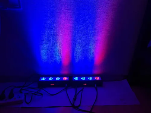 Miniatura 3 de Luz LED para escenario de lavado de pared, 4 piezas, X3W RGB 3 en 1 LED y casa de aluminio completo de 7 modos DMX512 para discoteca/fiesta/teatro