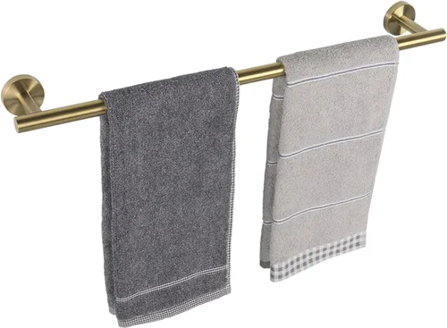 Miniatura 25 de TocTen - Barra de toalla de baño. Soporte de toalla de baño de acero inoxidable grueso SUS304, barra de toalla resistente para cuarto de baño