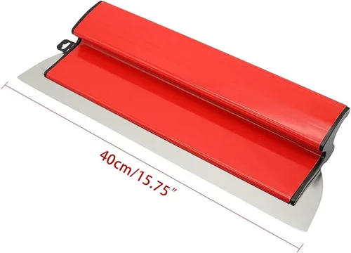 Miniatura 2 de Hoja de yeso roja Skimming Blade Enyesado Pintura Espátula de alisado Flexible Acabado Paleta Herramientas profesional 15.75inch 15.7 in herramienta