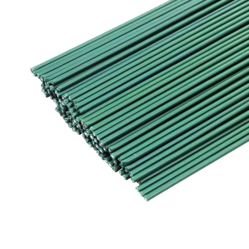 Arlai 100 piezas de alambre de tallo floral calibre 2, 16 pulgadas, alambre floral verde oscuro - Suministros para hacer coronas de flores