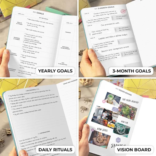 Miniatura 6 de Clever Fox Agenda Diaria, edición superior. - Planificador diario de lujo con horario por hora, organizador personal, diario de productividad