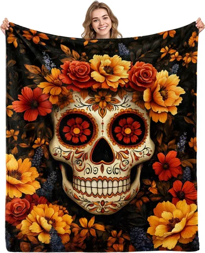 Miniatura 12 de Mantas de girasol, regalos para mujeres, manta de doble cara, ropa de cama bonita para niñas, franela ligera y acogedora felpa para adultos y niños