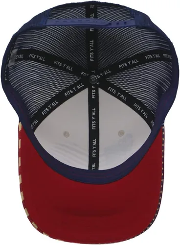 Miniatura 8 de Fits Y'all USA Flag Americana Structured Trucker Hat for Unisex and 3XL Oversize