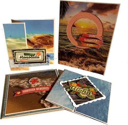 Miniatura 3 de Reminisce Hawaii Scrapbook Collection Kit de manualidades de papel, paleta multicolor, 12 x 12 pulgadas