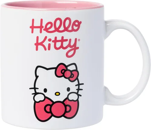 Miniatura 19 de Silver Buffalo Sanrio Hello Kitty - Taza de cerámica con lunares rojos y blancos, 20 onzas Hello Kitty lunares rojos y blancos
