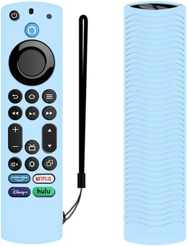 Miniatura 13 de Funda para control remoto de voz, funda de silicona compatible con Insignia Firetv Omni Series o TV 4, ligera, antideslizante, a prueba de golpes