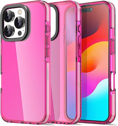 Miniatura 338 de AICase Funda protectora para iPhone 16 compatible con iPhone 16, delgada, ligera, transparente [no amarillenta] Diseño vibrante