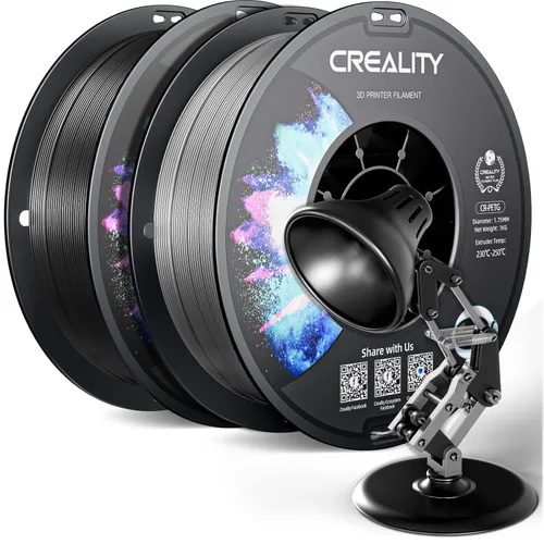 Miniatura 36 de Filamento PETG oficial para impresora 3D Creality de 0.069 in, 2.2 lbs, alta precisión, fuerte dureza, inodoro, mejor flujo, impresión 3D resistente