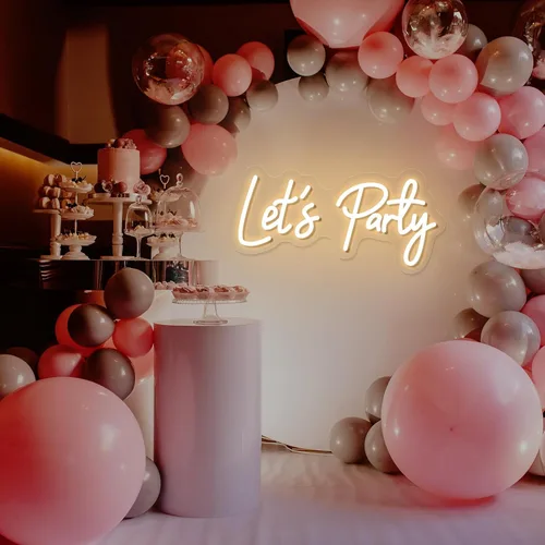 Miniatura 6 de Letreros de neón para telón de fondo, letrero de luz de neón para decoración de pared, letrero de neón LED HDJSIGN para cumpleaños, despedida