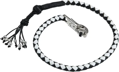 Miniatura 5 de Biker Whip - Látigo para motocicleta de 36 pulgadas, accesorios de manillar para motocicleta, látigos trenzados de cuero genuino para motocicletas