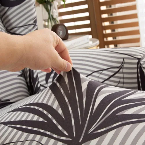 Miniatura 4 de Fundas para silla Wingback, 2 piezas, estilo americano, fundas elásticas para sillón de ala con parte inferior elástica, protector de muebles