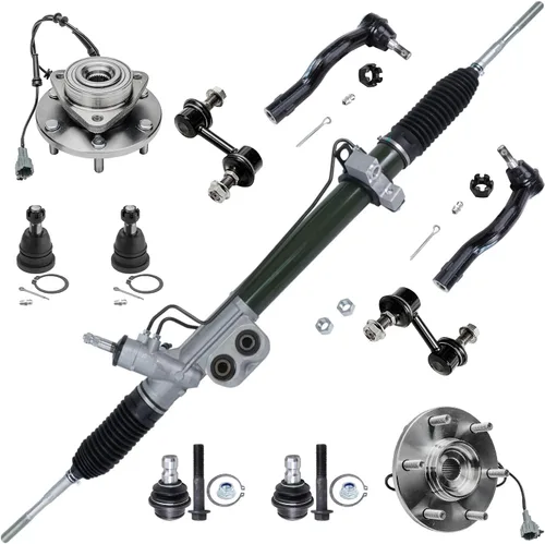 Miniatura 37 de Detroit Axle - Kit de extremo delantero RWD para Chrysler 300 Dodge Challenger Charger Upper Lower Control Arms rótulas de rodamiento de rueda Bujes