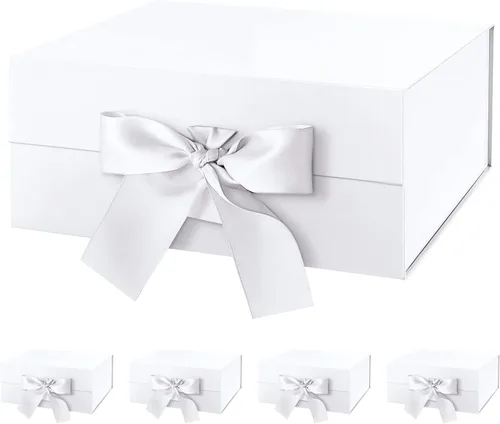 Miniatura 28 de HAPPY POTATO Caja de regalo grande con tapa y cinta, caja de propuesta de padrino, caja de regalo magnética para regalos