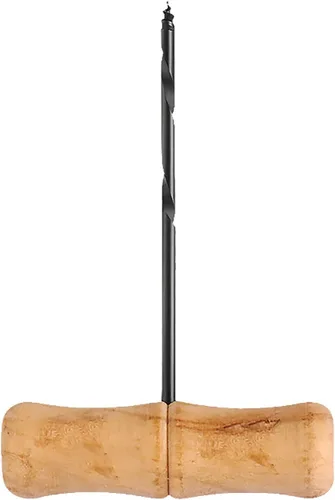 Miniatura 6 de Taladro manual de mango de madera en forma de T en espiral para carpintería, agujero de escariado, perforación, modelo de plástico