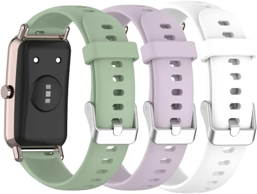 Miniatura 11 de Senter Banda de liberación rápida de silicona suave de 0.630 in para Huawei Watch Fit Mini Smart Watch Púrpura