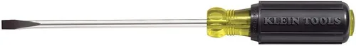Miniatura 7 de Klein Tools 605-4 desarmador con punta de gabinete de 1/4 pulgadas, fabricado en EE. UU., mango redondo resistente de 4 pulgadas