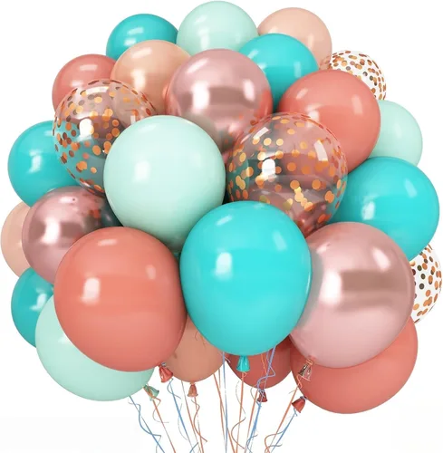 Miniatura 26 de Globos pastel, 12 pulgadas, 35 globos, látex rosa claro, azul, amarillo, blanco, multicolor, niños, graduación, Pascua, boda, fiesta arcoíris