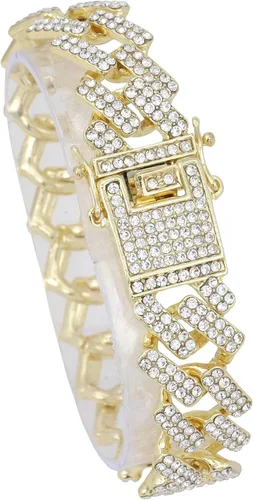 Miniatura 84 de Charles Raymond Bling-ed Out Ultimate Hip Hop Royalty Reloj para hombre con número romano de fácil lectura o indicadores de tiempo de diamantes