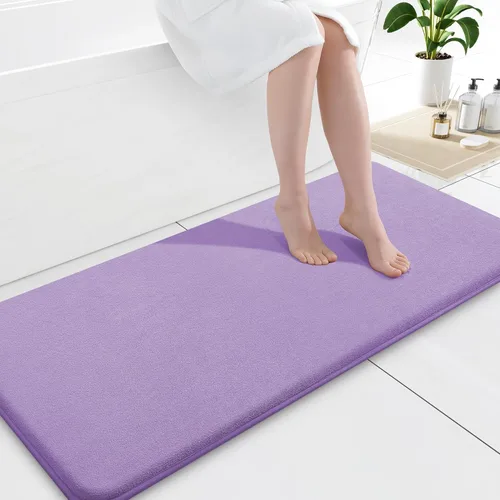 Miniatura 50 de Smiry Tapetes de Baño de Espuma Viscoelástica 36 x 24 pulgadas, Tapetes de Baño Extra Suaves y Absorbentes, Alfombra Antideslizante Lavable