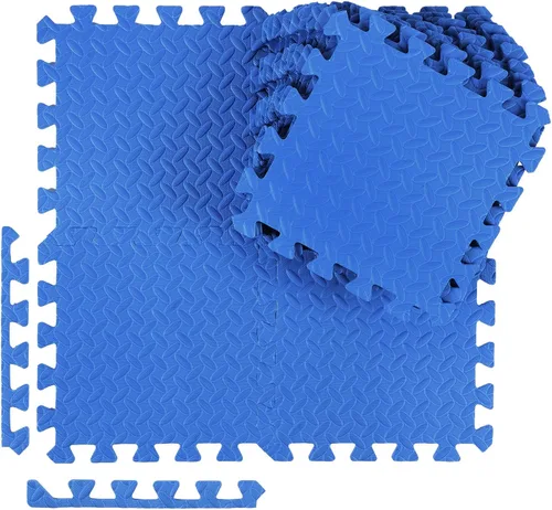 Miniatura 15 de Ecally 100 piezas 12 x 12 alfombrillas de espuma para gimnasio, cubiertas de piso para gimnasio en casa, 96 pies cuadrados, alfombras cuadradas