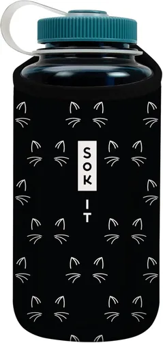 Miniatura 31 de Sok It BotlSok Funda para botella de agua con cubierta de neopreno aislante (Floral abstracto, se ajusta a CamelBak o Nalgene de 12 onzas)