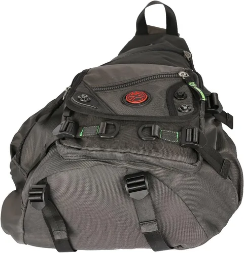 Miniatura 7 de bolso bandolera grande, mochila para portátil, bolso de mensajero cruzado, mochila de viaje para el hombro (A-Negro)