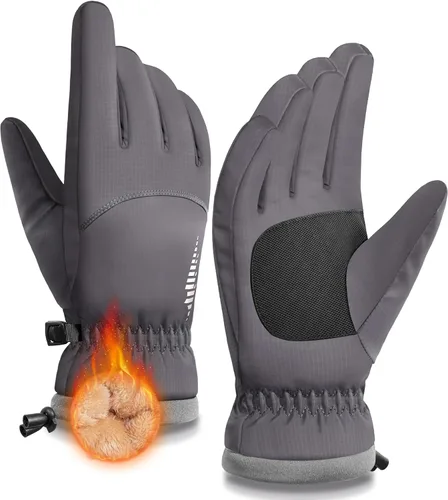 Miniatura 9 de Guantes de invierno impermeables y cálidos SIMARI con dedos táctiles, para hombres y mujeres, resistentes al viento para nieve, para clima frío