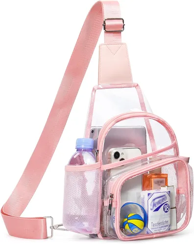 Miniatura 16 de Bolsa transparente para eventos de estadio, bolsa cruzada transparente para mujeres y hombres, bolsos transparentes, mochila grande transparente 2#