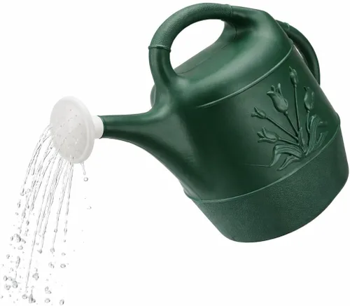 Miniatura 9 de PMU Regadera de 2 galones - Regadera de jardín para plantas de interior y exterior - Regadera de plástico con cabezal de rociador desmontable