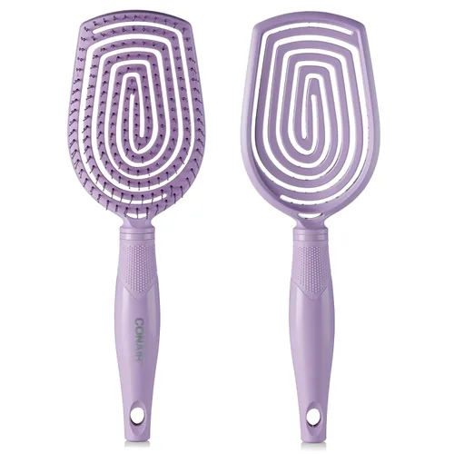 Miniatura 7 de Conair Cepillo desenredante para el cuidado del cuero cabelludo, cepillo de pelo rizado, masajeador de cuero cabelludo, cepillos desenredantes