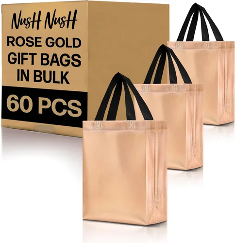 Miniatura 80 de Nush Nush - Bolsas de regalo reutilizables azul aguamarina a granel (azul aguamarina - Tamaño mediano - Juego de 30)