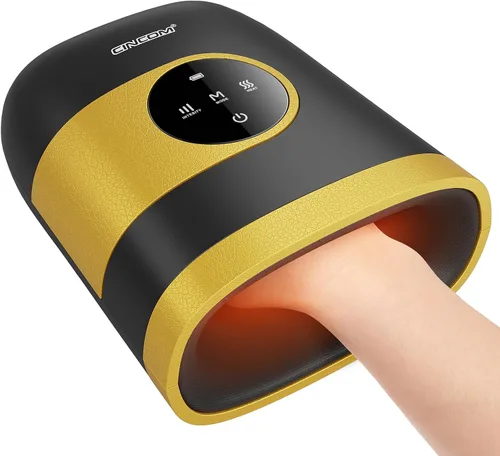Miniatura 11 de CINCOM Masajeador de manos mejorado con calor y compresión para artritis y túnel carpiano, inalámbrico y recargable, regalos para mujeres Azul