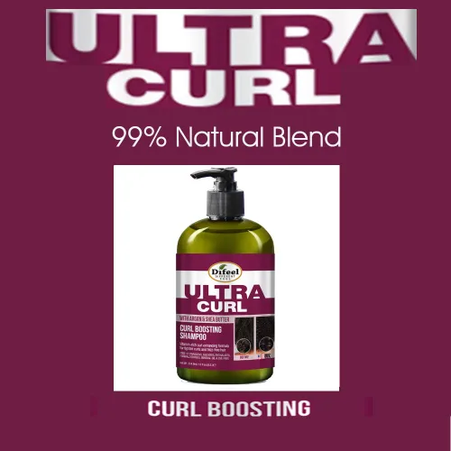 Miniatura 7 de Difeel Ultra Curl con Argán y Manteca de Karité - Champú para aumentar los rizos de 12 onzas, champú sin sulfato hecho con ingredientes naturales