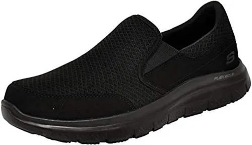 Skechers Flex Advantage Slip Resistant Sr Mcallen - Zapatos sin cordones para hombre
