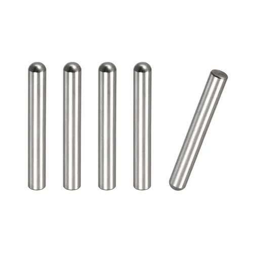 Miniatura 14 de uxcell Pasadores de clavija de 0.197 x 1.969 in, 5 piezas de acero inoxidable 304 de cabeza redonda plana biselada, pasadores de litera, pasadores