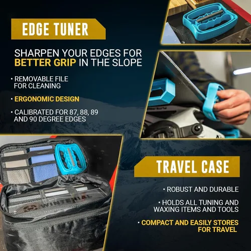 Miniatura 3 de Winterial Snowboard and Ski Tuning Kit, with Iron, All-Temp Snowboard Wax, Angled Edge Tuner File