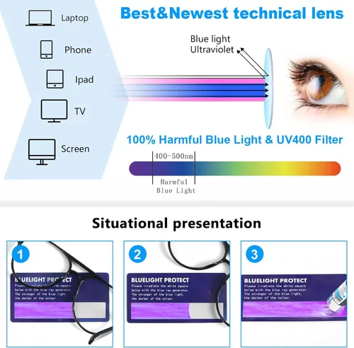 Miniatura 6 de DXYXYO Lentes de lectura retro estilo aviador para mujer, para hombre, ligeros, con bloqueo de luz azul, para lectura de computadora Negro+gris