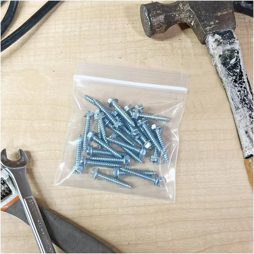 Miniatura 2 de plymor 4" x 4," 4 mil Heavy Duty Plástico Reclosable Bolsas de cierre