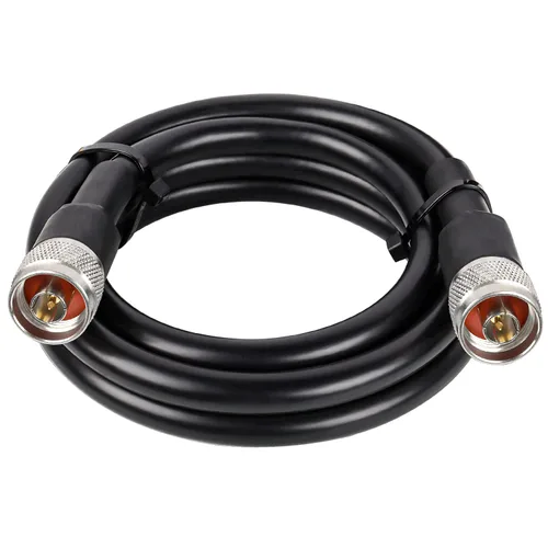 Miniatura 8 de XRDS -RF Cable de extensión coaxial macho N a N macho de 2 pies, baja pérdida KMR400 tipo N