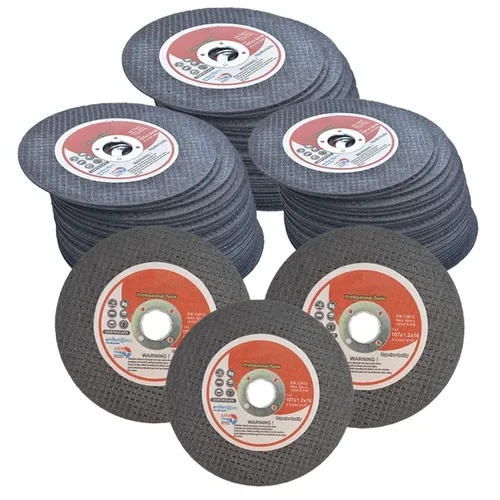 WFLNHB Paquete de 100 ruedas cortadas de metal y acero inoxidable de 4 pulgadas x 0.040 pulgadas x 5/8 pulgadas, aptas para amoladoras angulares