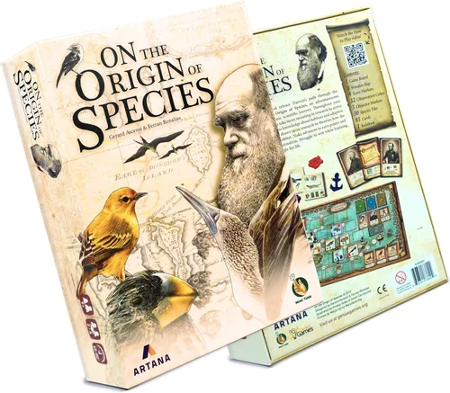 Sobre el origen de las especies | Un juego de mesa de investigación evolutiva de Artana Games | El viaje de Charles Darwin a través de las Galápagos