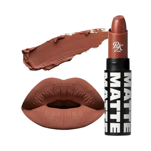 Miniatura 29 de Labial de Ruby Kisses, acabado mate, larga duración, altamente pigmentado, de aplicación suave, maquillaje de labios de cobertura total