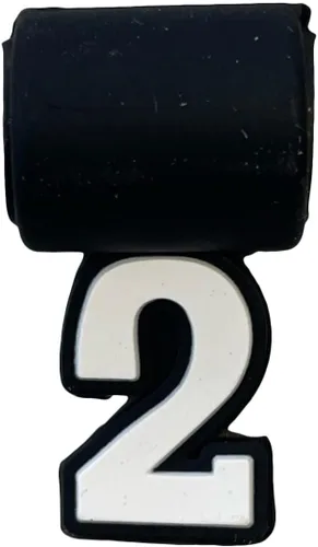 Miniatura 3 de Dijes de silicona para collar de béisbol de tornado, bandera de EE. UU., cruz 4:13, número de jersey Números uniformes