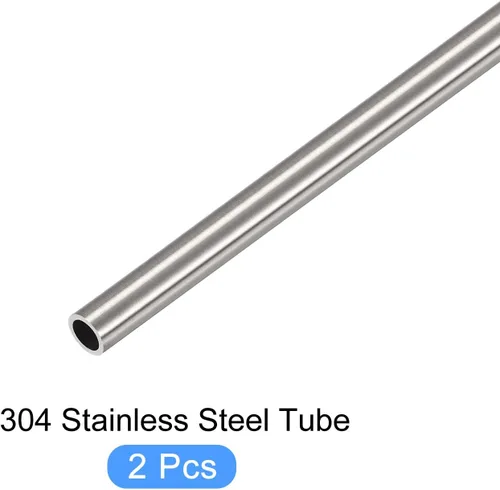 Miniatura 5 de METALLIXITY Tubo de acero inoxidable 304 (0.039 in de diámetro exterior x 0.006 in de pared T x 11.811 in de largo), 2 piezas, tubo recto