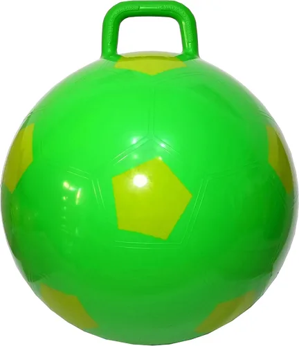 Miniatura 5 de AppleRound Pelota espacial con bomba en estilo de fútbol, 18 pulgadas de diámetro para edades de 3 a 7 años, gorila canguro, Hoppity Hippity Blanco
