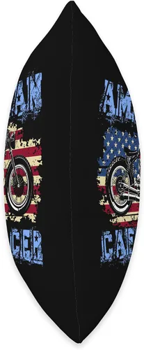 Miniatura 2 de American Cafe Racer Motorcycle Apparel and Merch American Cafe Racer Biker Men Women Adult Teens Boys Girls Throw Pillow, 16x16, Multicolor