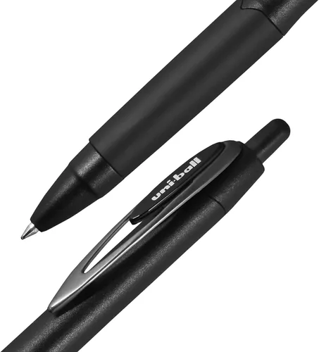 Miniatura 2 de Uniball™ 207 Plus+ Bolígrafos de gel retráctiles, punta media (0.028 in), tinta negra, paquete de 12 Negro