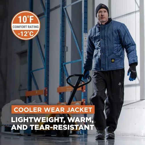 Miniatura 3 de RefrigiWear Chaqueta de desgaste más fresco, ropa de trabajo aislada, clasificación de comodidad de 10F