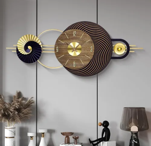 Miniatura 21 de Reloj de pared redondo de 10 pulgadas, funciona con pilas, de cuarzo, sin tictac, decorativo, analógico, para apartamento, sala de estar